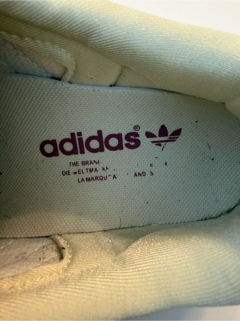 EUC! Wales Bonner x adidas Samba Pony 'Cream White', sz 6.5 (38FR) - Picture 10 of 14